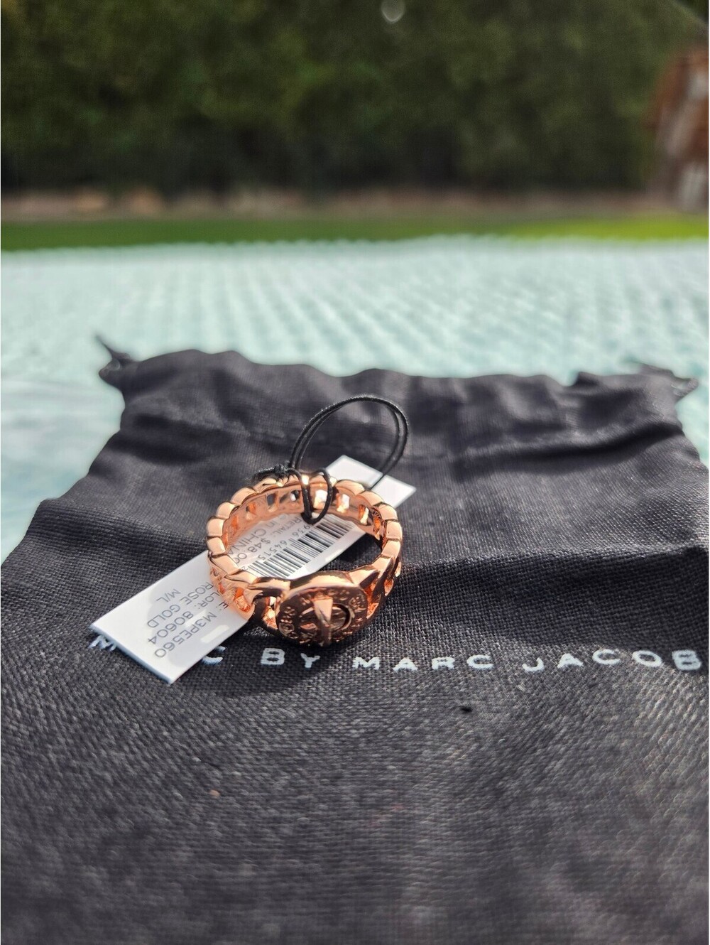 Marc By Marc Jacobs Katie Turnlock Ring Rose Gold Tone Size M/L New With Tags